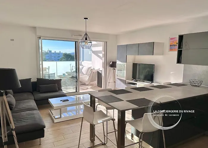 Apartament L'horizon - Piscine - A 50m De La Hyères